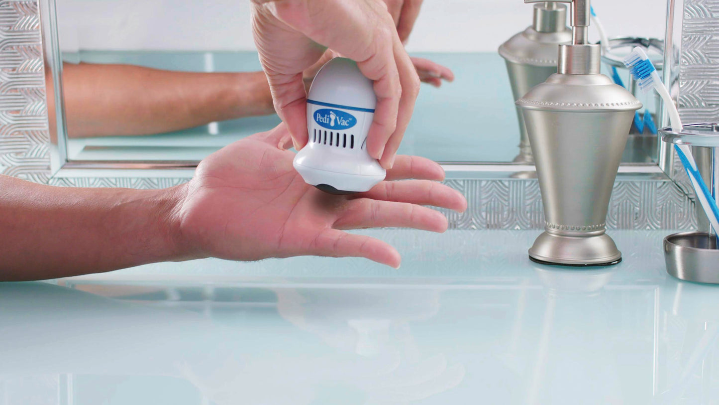 PediVac Callus Remover with Suction Function, white