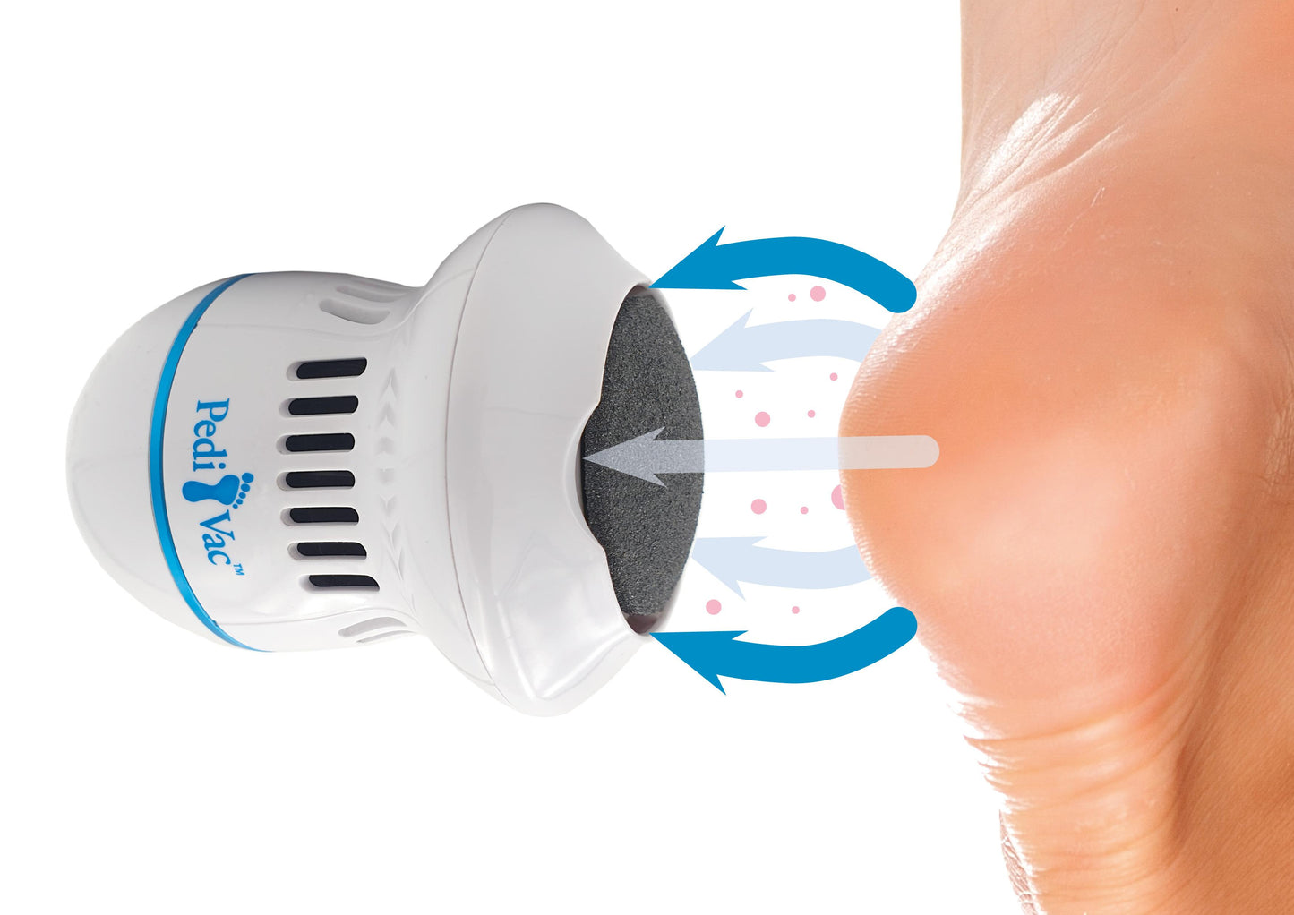 PediVac Callus Remover with Suction Function, white