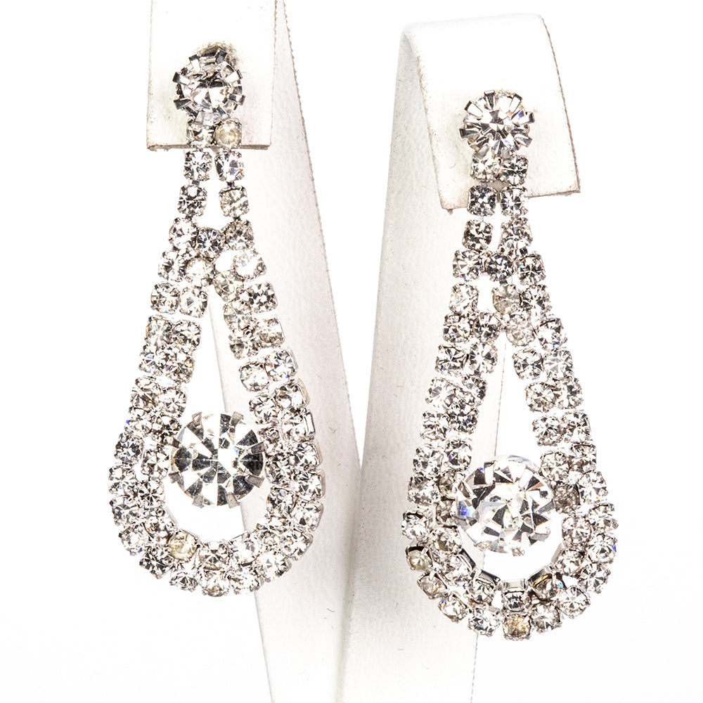 Pozlátené Zliatinové Sada s Bielym Emporia® Krištáľom ( Náhrdelník+Náušnice )