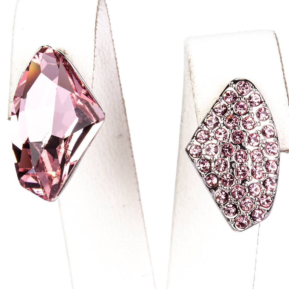 Pozlátené Zliatinové Sada s Bielym Emporia® Krištáľom ( Náušnice+Prívesok )