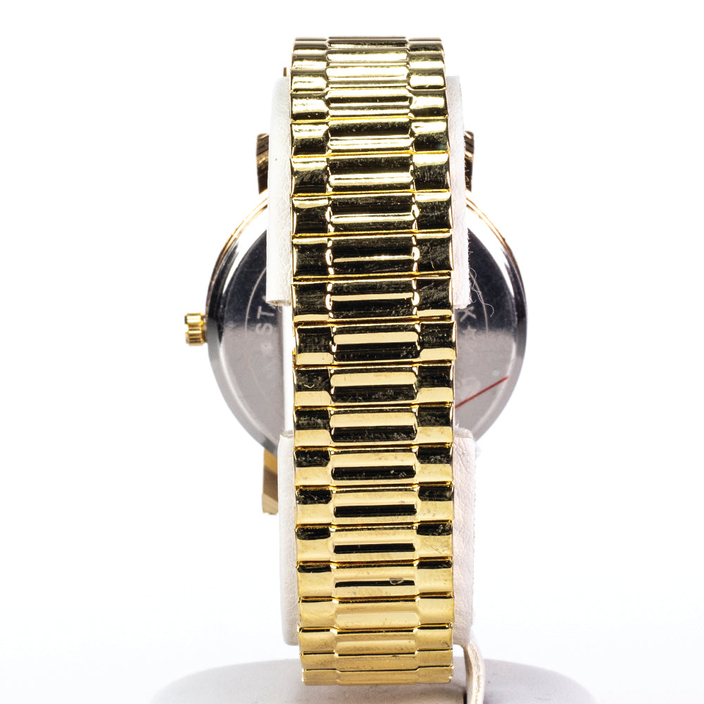 Dámske hodinky Excellanc zlatej farby s remienkom z nerezovej ocele