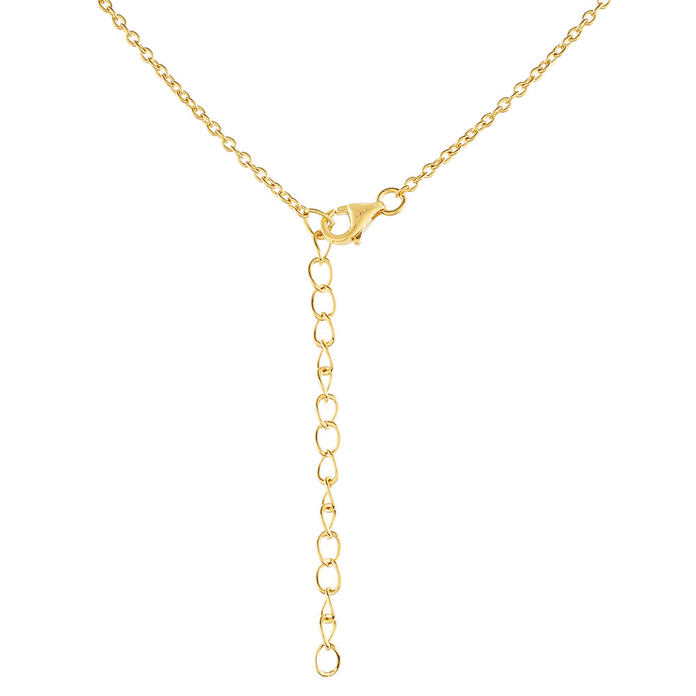 Pozlátený Strieborný Náhrdelník s Barokovou Sladkovodnou Kultivovanou Perlou a Bielym Topásom