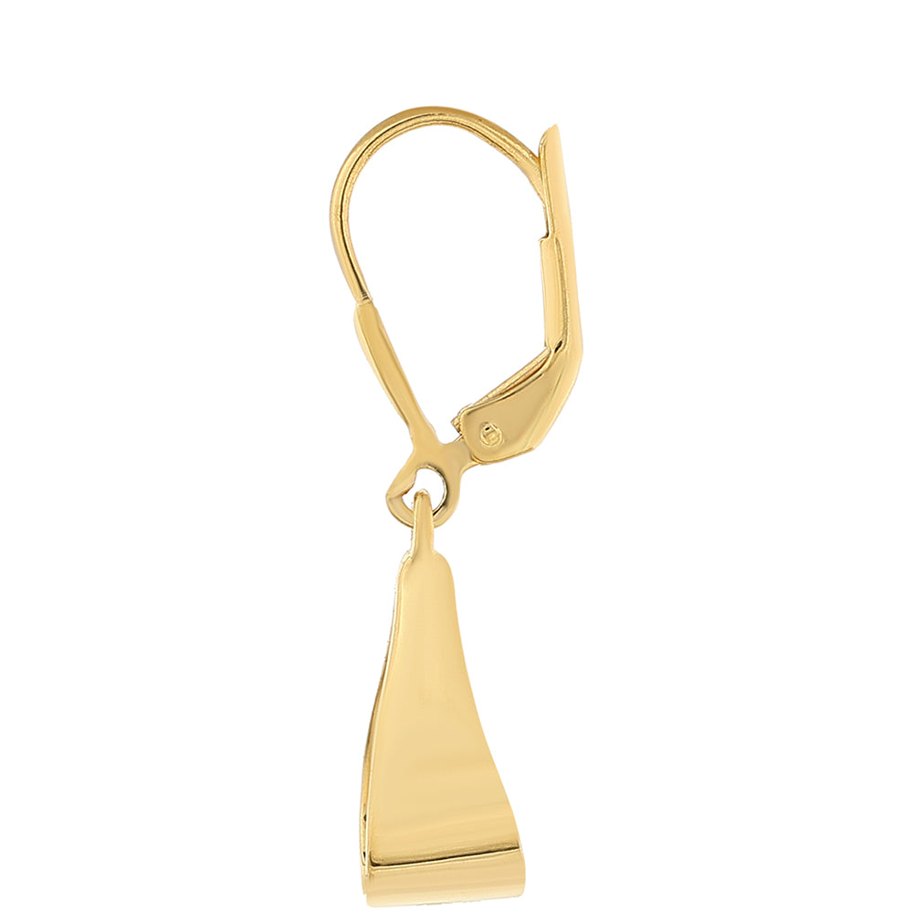 Pozlátené Strieborné Náušnice s Barokovou Sladkovodnou Kultivovanou Perlou