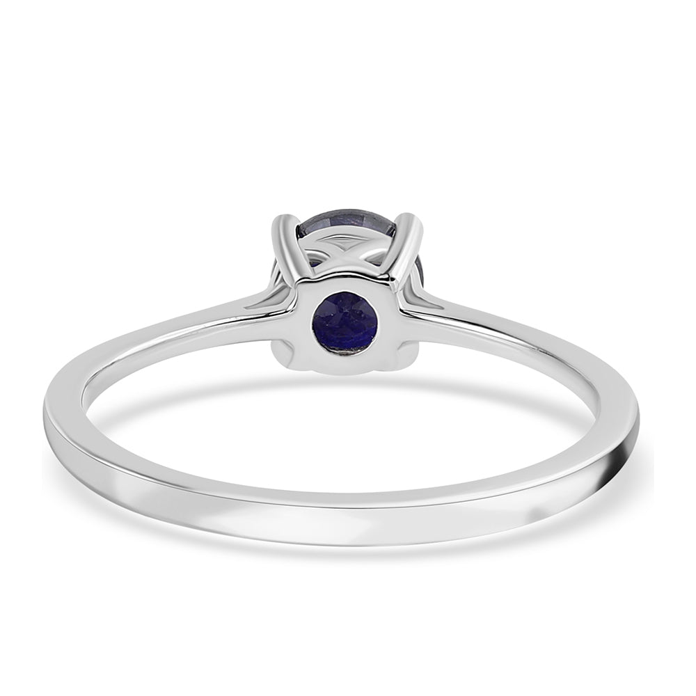Strieborný Prsteň s Austrálskym Modrým Zafírom