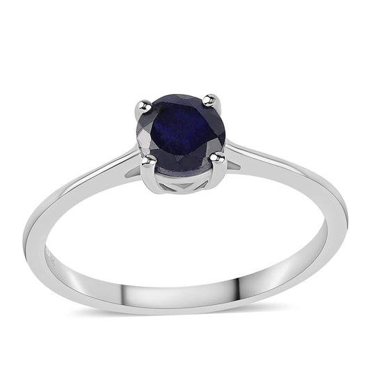 Strieborný Prsteň s Austrálskym Modrým Zafírom