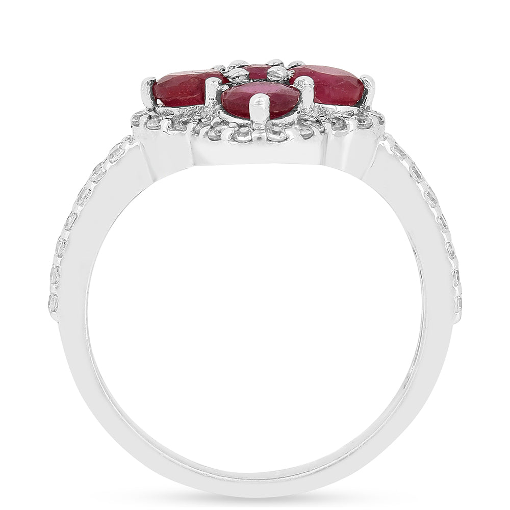 Strieborný Prsteň s Thajským Rubínom