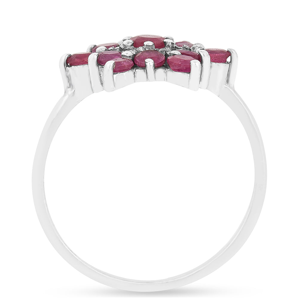 Strieborný Prsteň s Thajským Rubínom