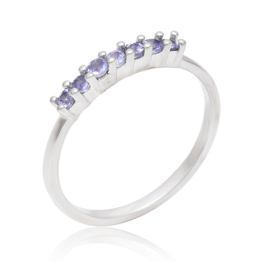 Strieborný Prsteň s AAA Tanzanitom