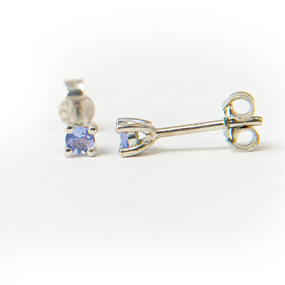 Strieborné Náušnice s AAA Tanzanitom