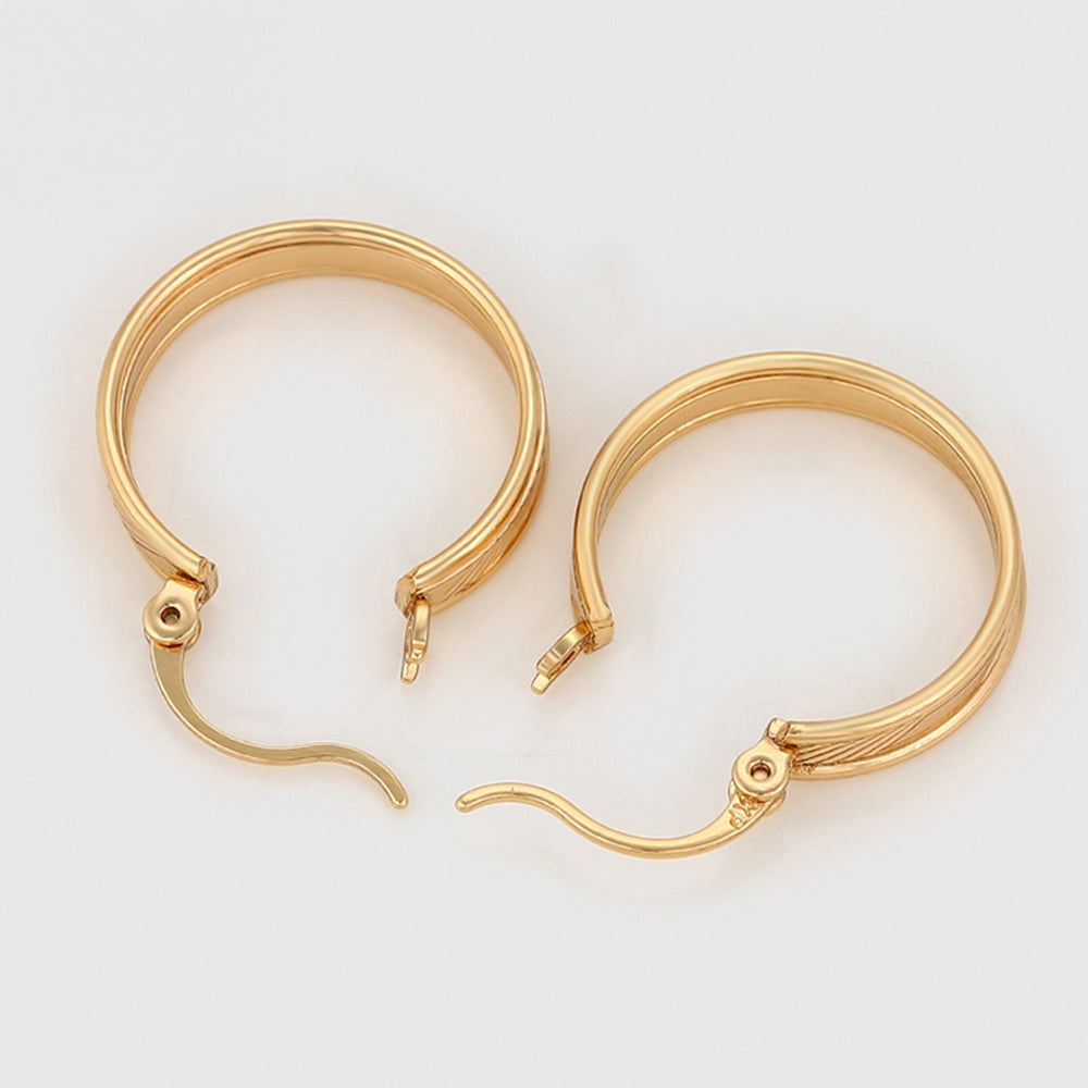 Pozlátené Zliatinové Náušnice