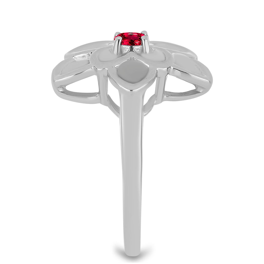 Strieborný Prsteň s Rubellitom z Cruzeira