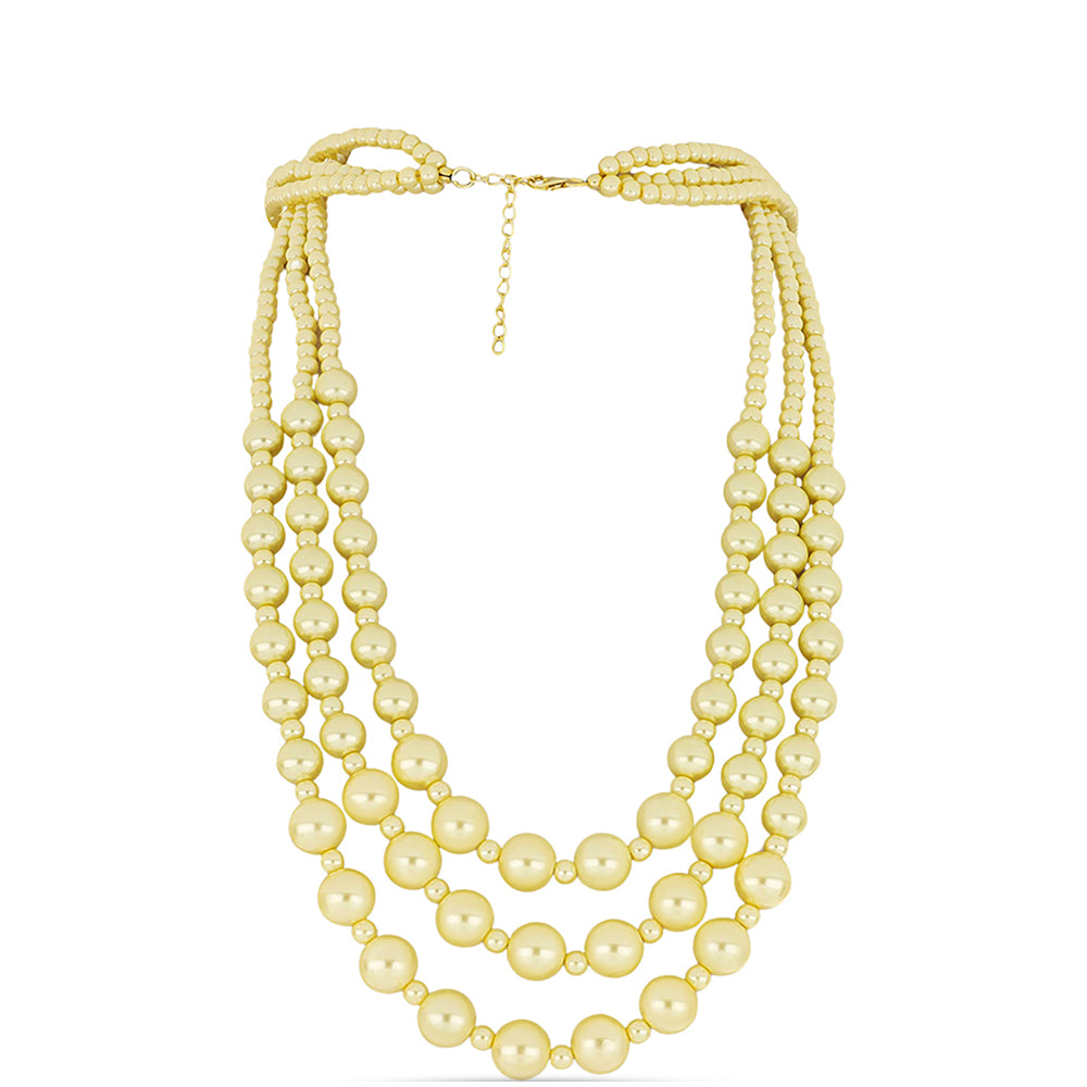 Pozlátený Strieborný Náhrdelník s Broskyňovou Perlou