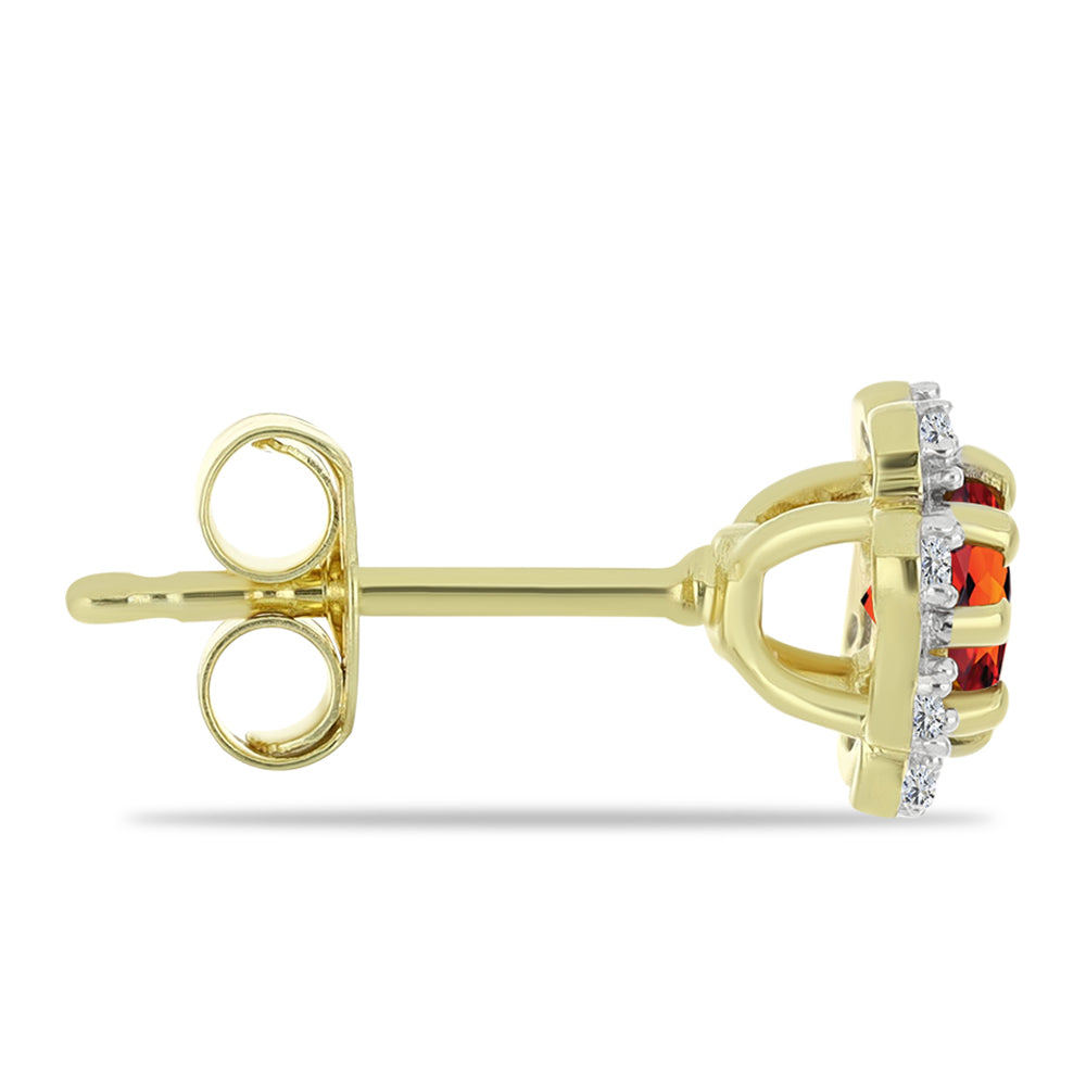 Pozlátené Strieborné Náušnice s Citrínom z Madeiry a Bielym Topásom