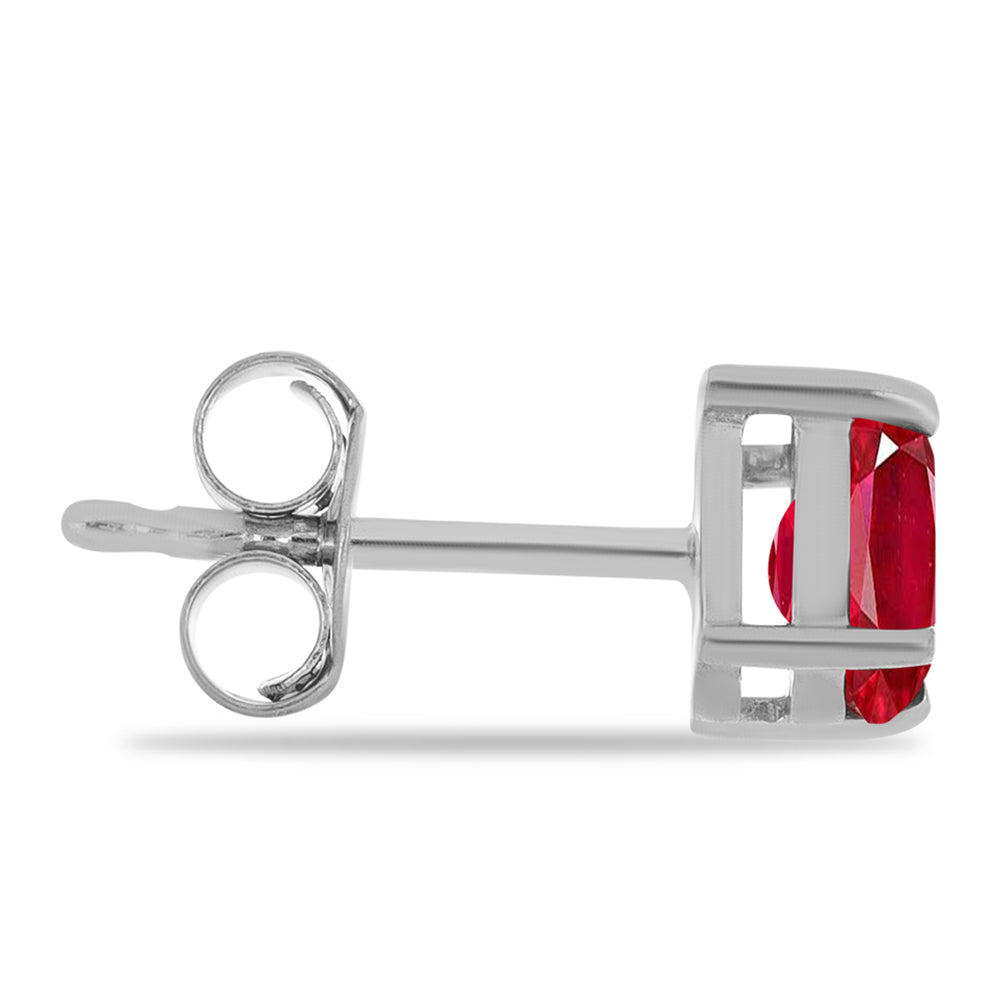 Strieborné Náušnice s Červeným Achátom
