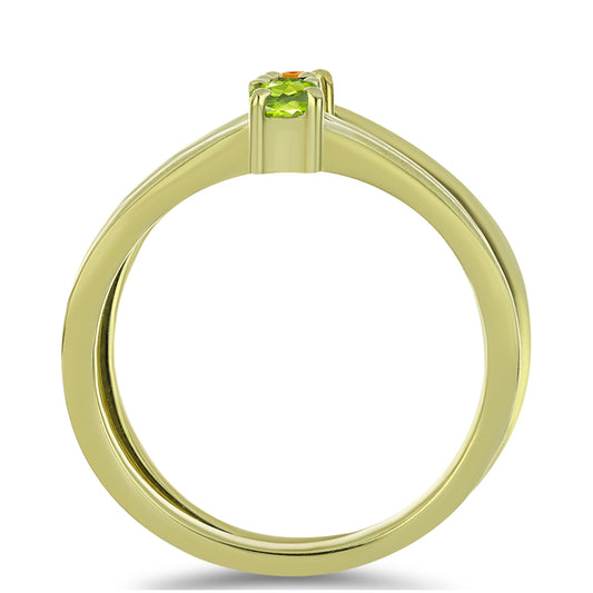 Pozlátené Strieborné Sada s Austrálskym Modrým Zafírom a Padparadscha Zafírom ( Prsteň )