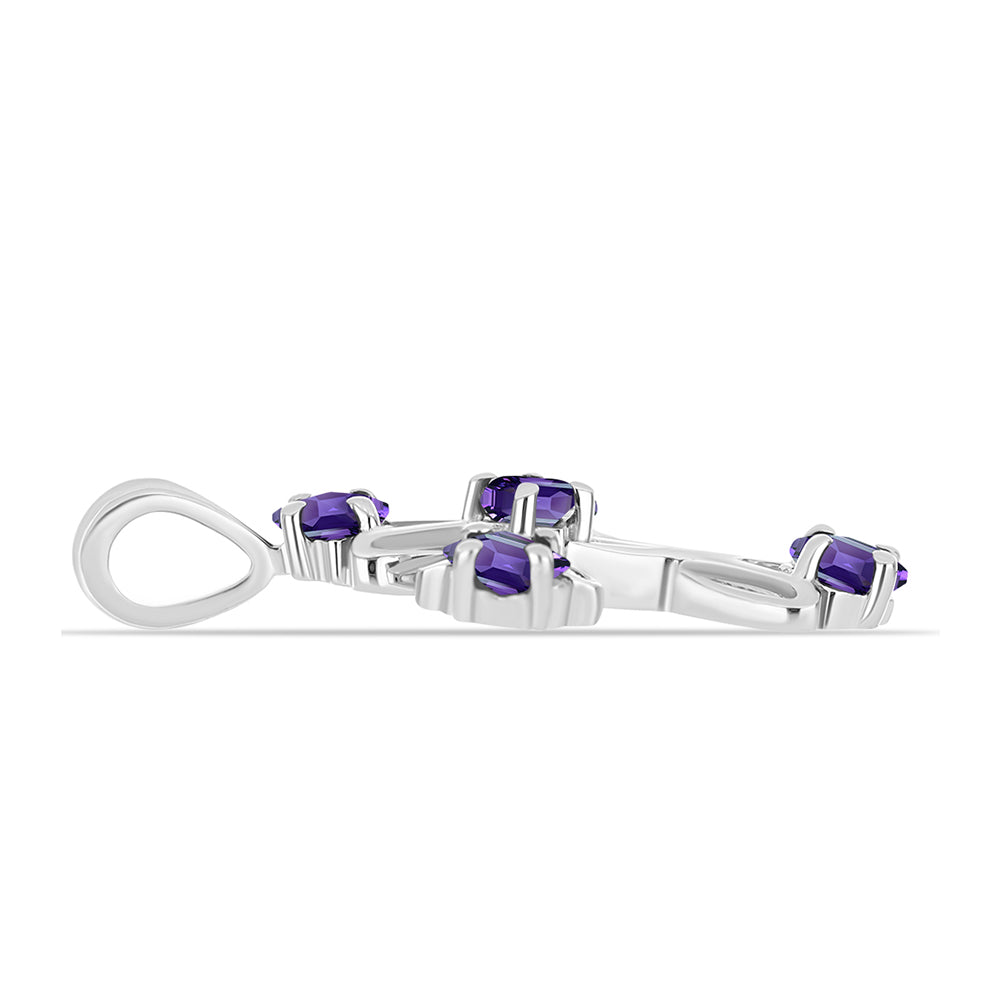 Kríž Strieborný Prívesok s Marockým Ametystom