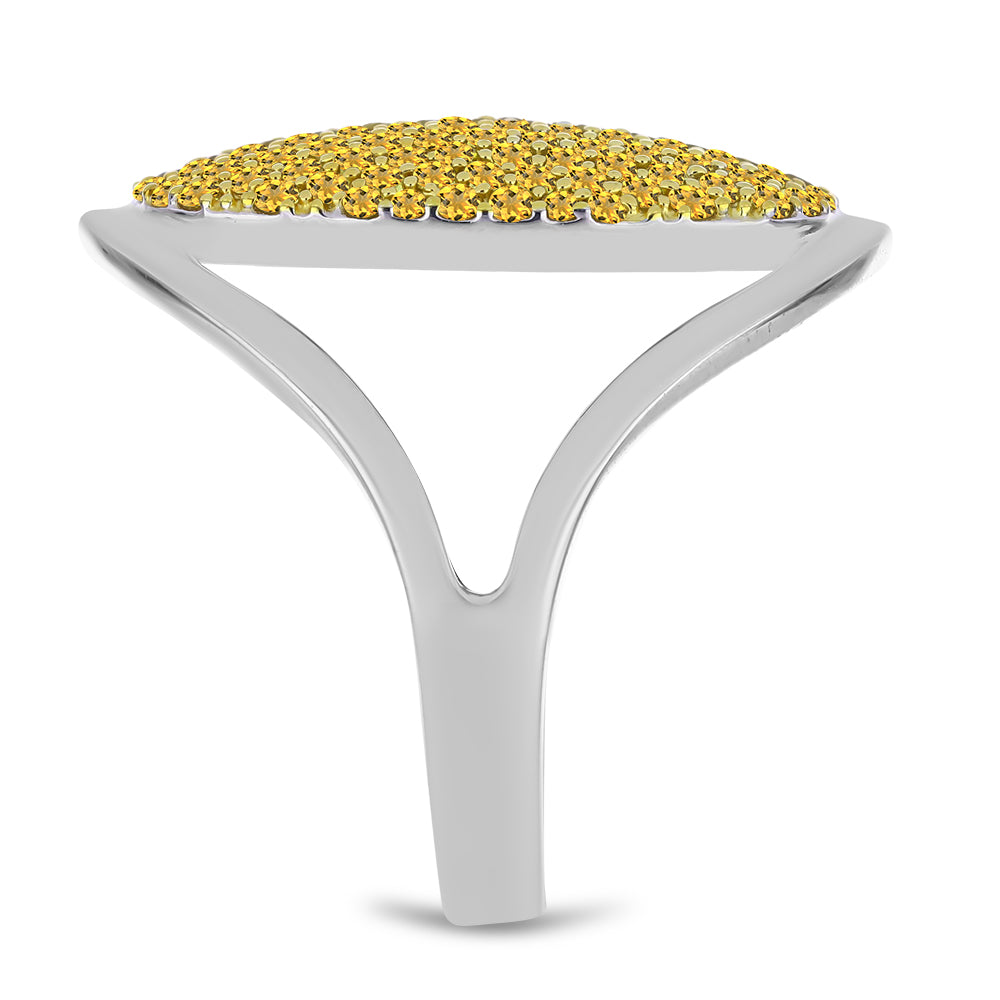 Pozlátený Prsteň s Uralským Citrínom