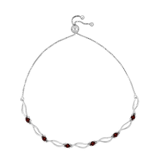 Strieborný Náramok s Bartonským Granátom