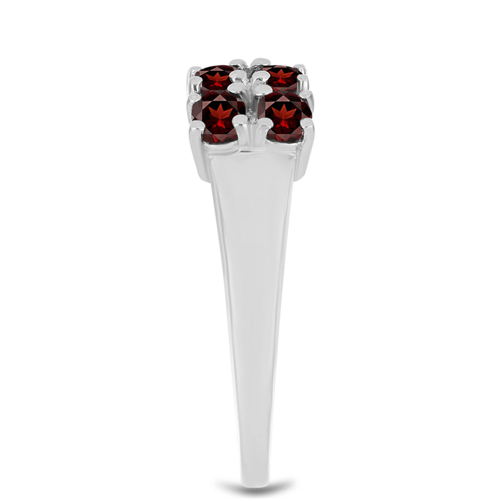 Strieborný Prsteň s Bartonským Granátom