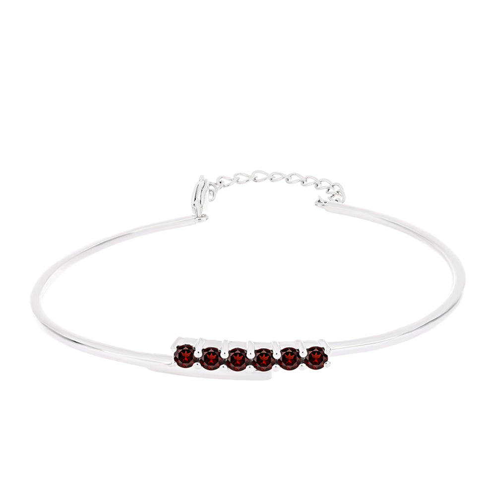 Strieborný Náramok s Bartonským Granátom