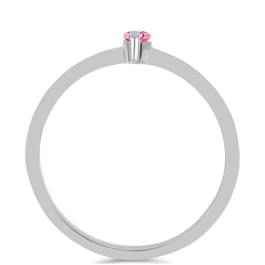 Strieborný Prsteň s Ružovým Turmalínom z Pelmadulla