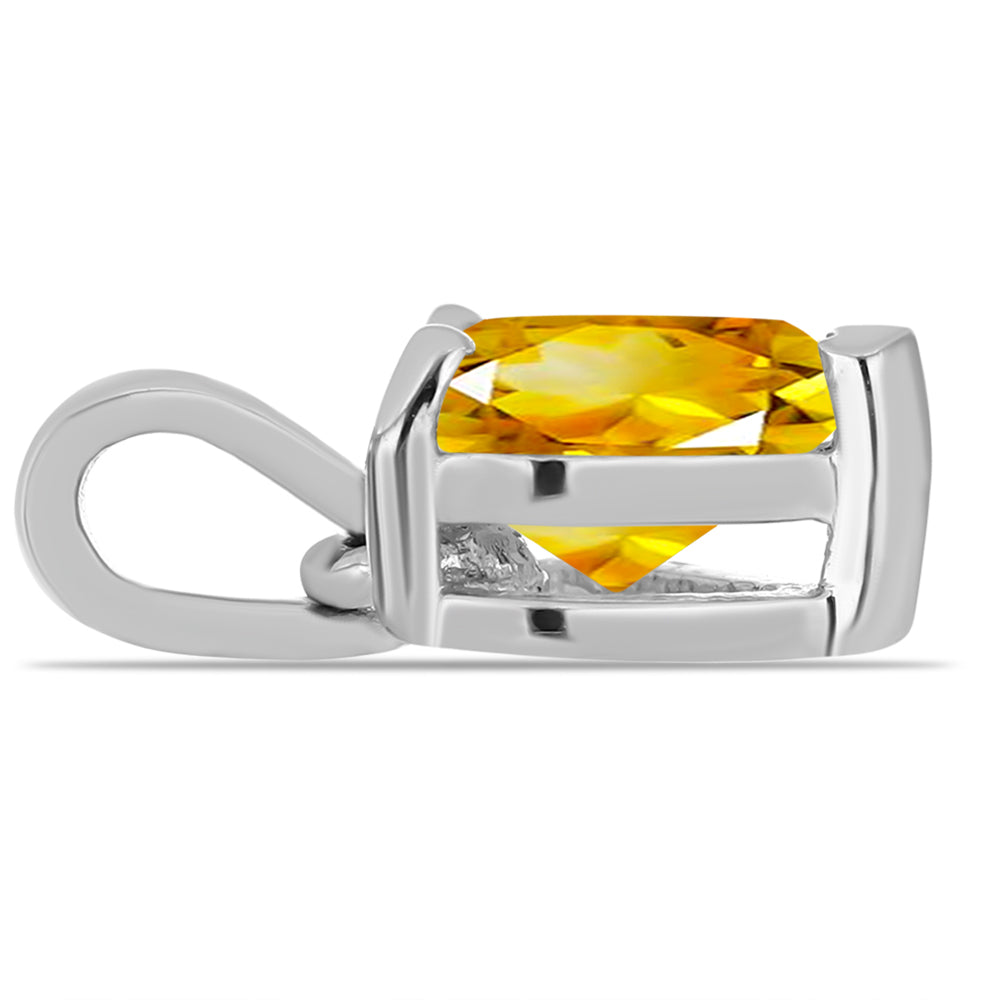 Strieborný Prívesok s Uralským Citrínom