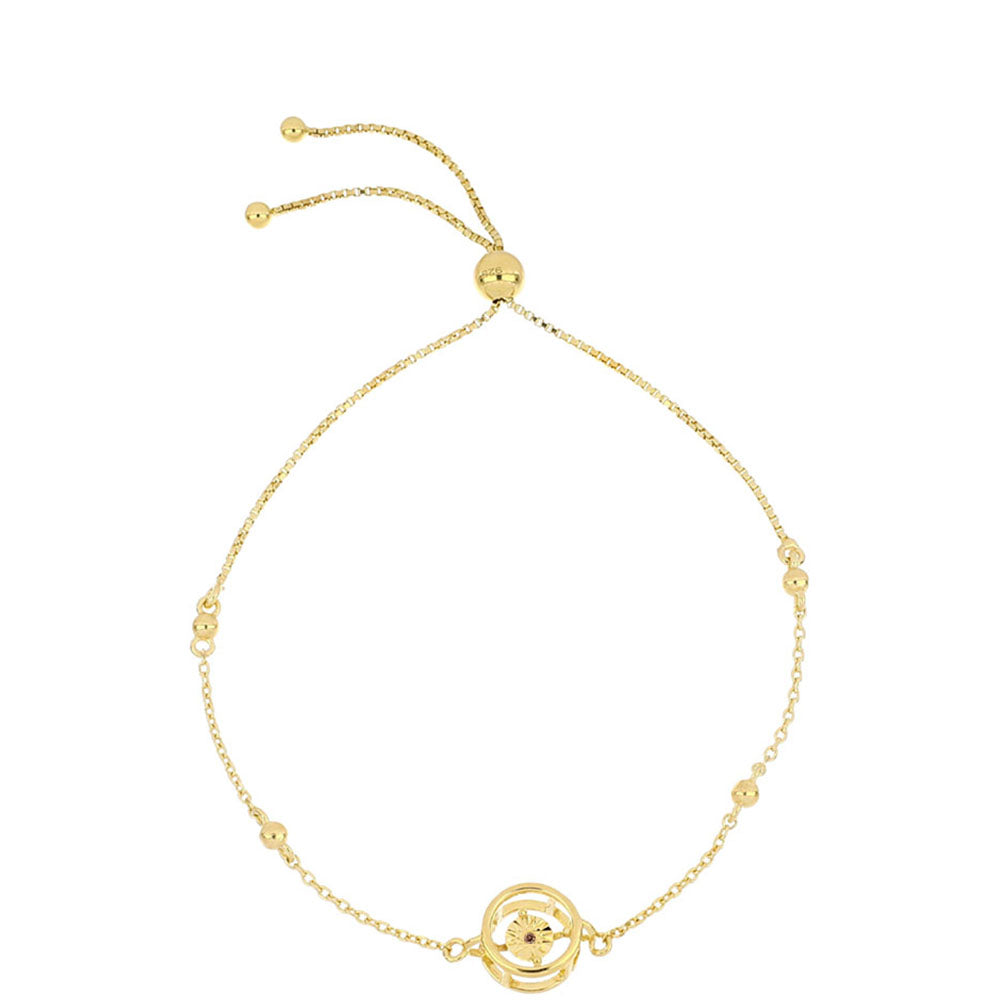 Pozlátený Strieborný Náramok s Koňakovým Diamantom