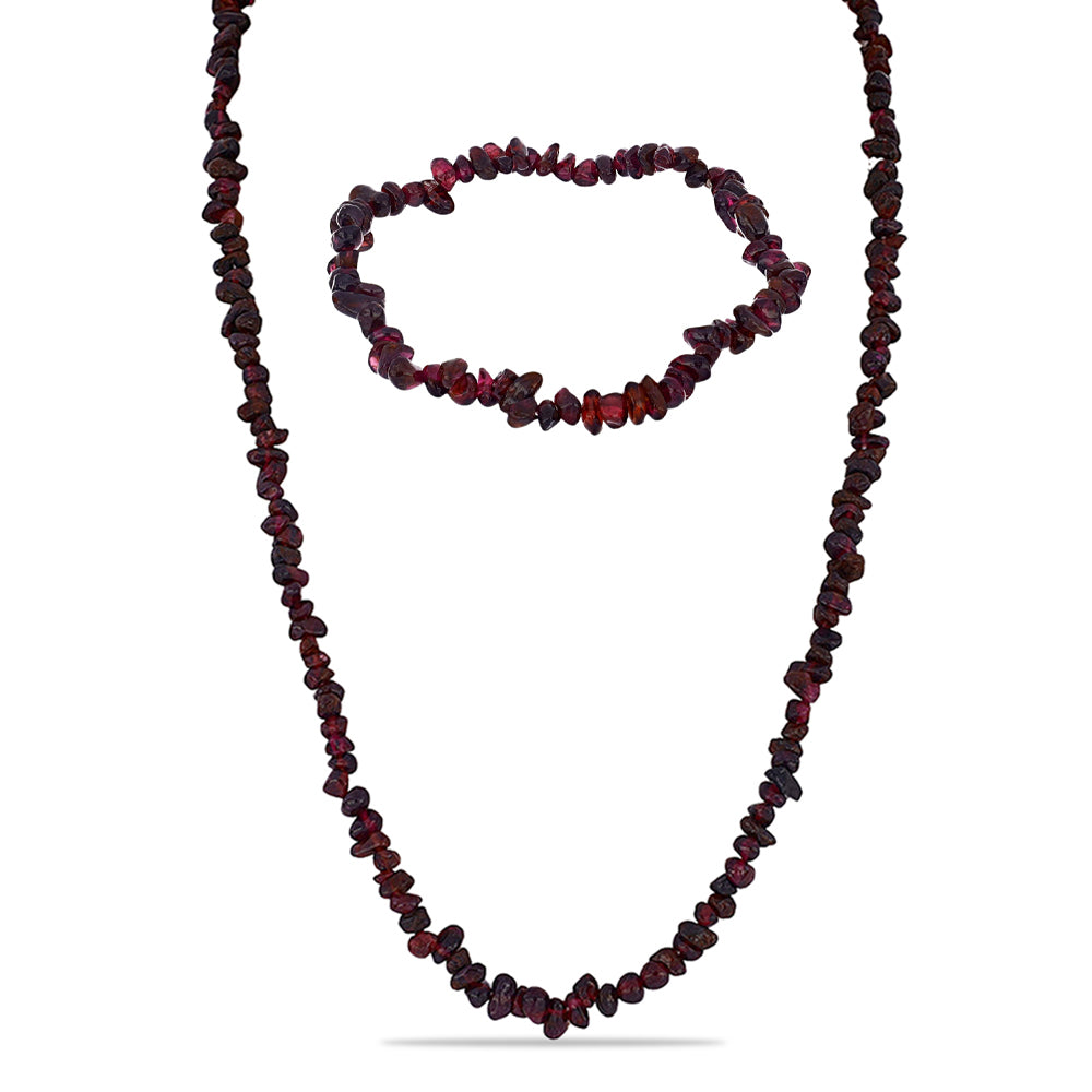 Nugetové Sada s Bartonským Granátom ( Náhrdelník+Náramok )