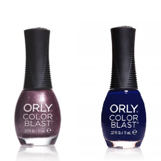 Lak na nechty Slivka a oceánska modrá Orly Color Blast - 1+1 DARČEK - 2 x 11 ml