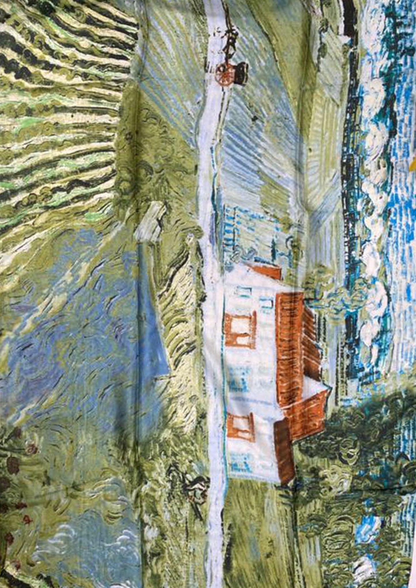 Šál-šatka zo 100% Pravého Hodvábu, 90 cm x 180 cm, Zelená - KlenotTV.sk