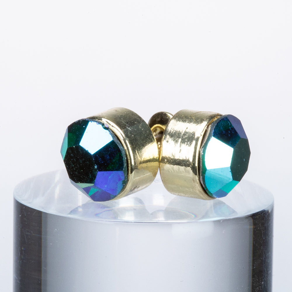 Pozlátené Zliatinové Sada s so Zeleným Emporia® Krištáľom