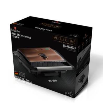 Berlinger Haus Elektrický Gril a Sendvičovač s nepriľnavou vrstvou, Rosegold