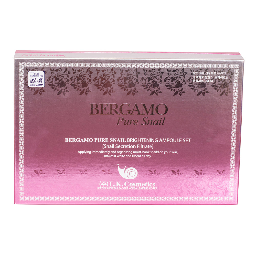 BERGAMO Sada 20 ks Ampuliek so Slimačím Výťažkom