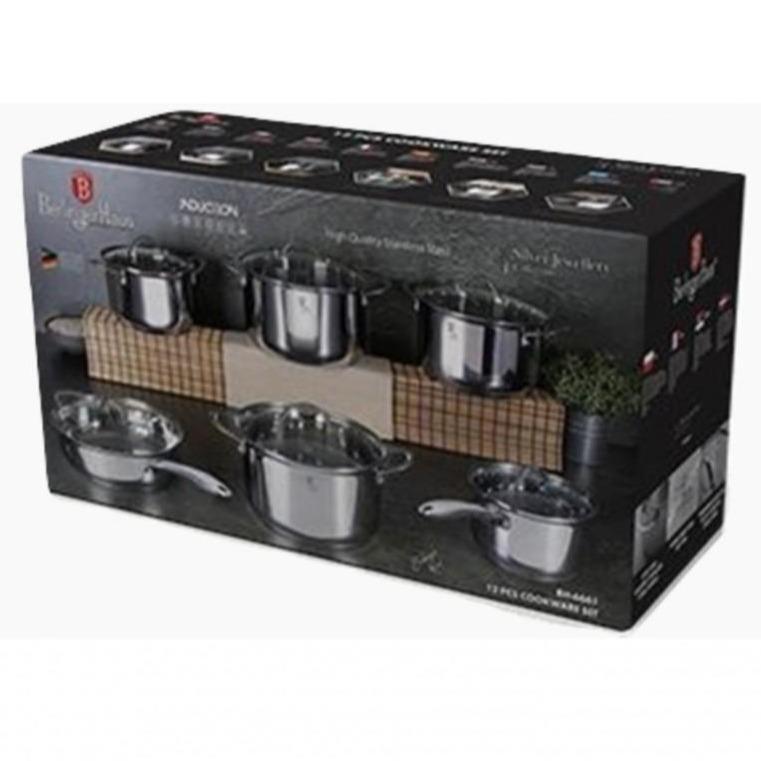 Berlinger Haus 12-dielna Sada Nádob z Nerezovej Ocele, Silver Jewellery Collection