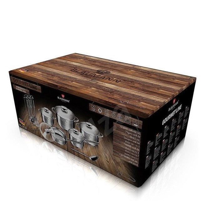 Blaumann 17-dielna sada nádob, strieborná