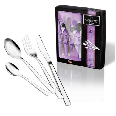 24dielna sada luxusných príborov z nerezovej ocele