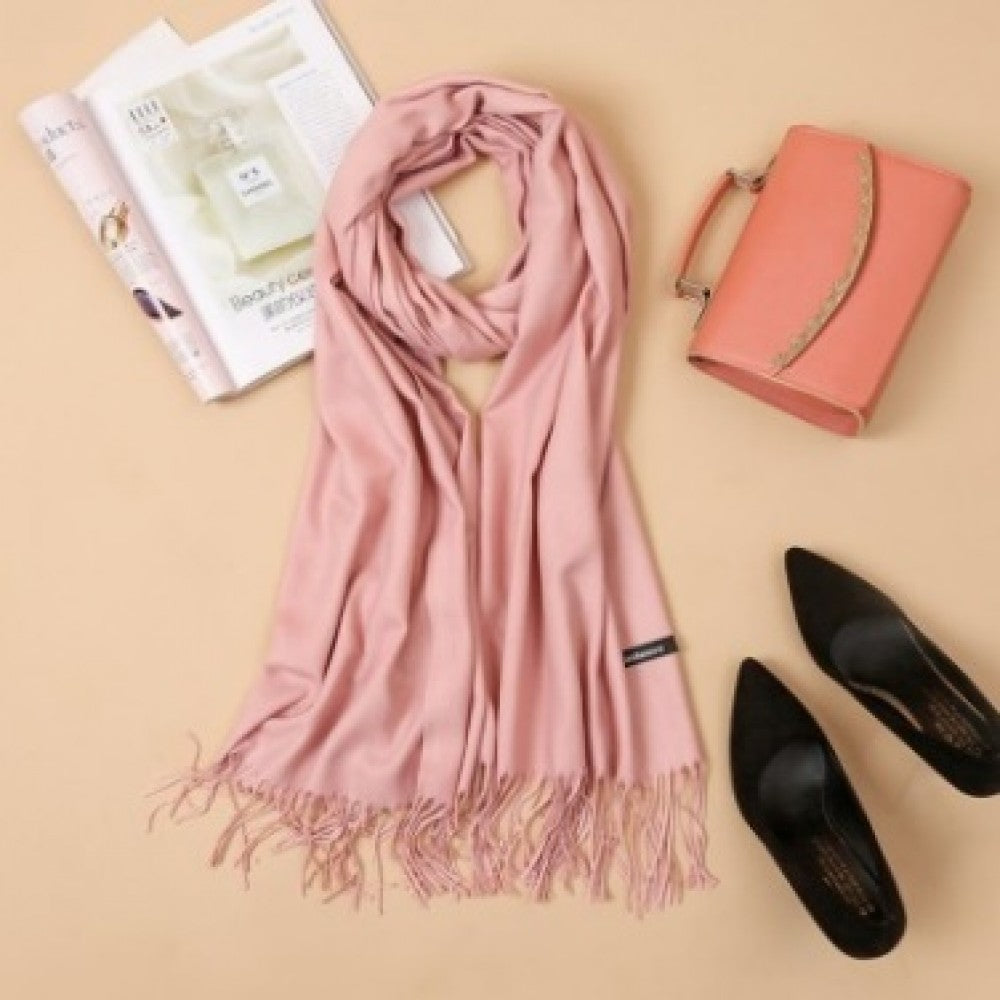 Módny Šál s Kašmírovým Efektom, Ružová