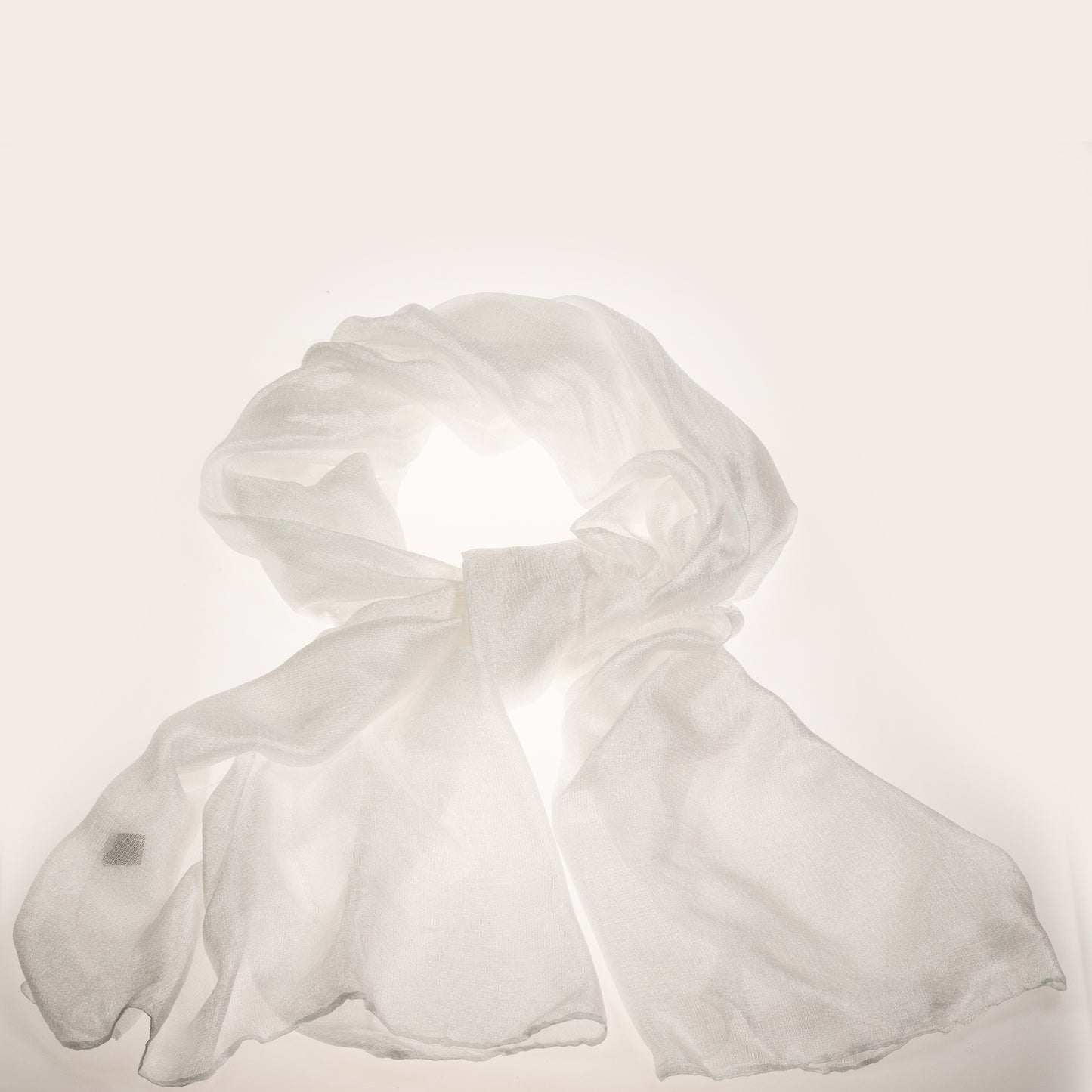 Módna šatka, 100% viskóza, 180 cm x 85 cm, BIELA
