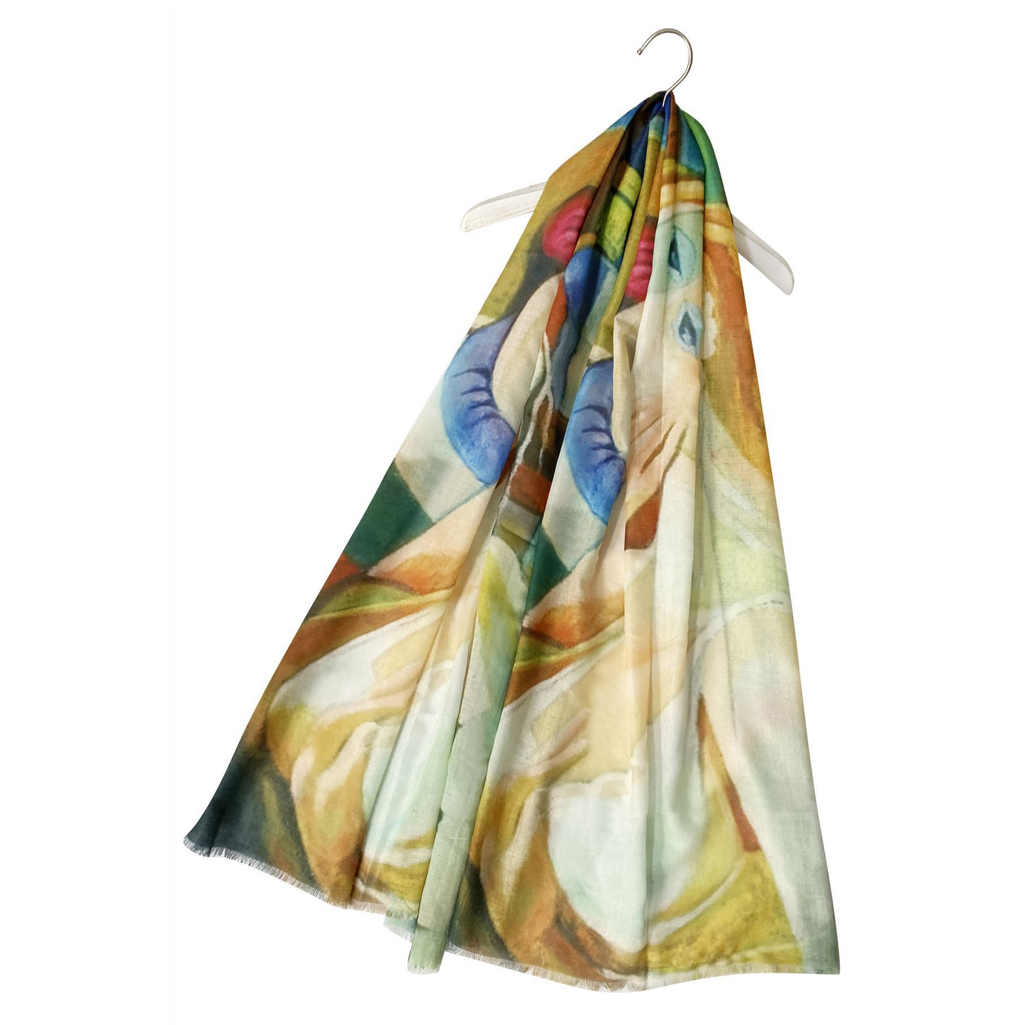 Bavlnený Šál-šatka, 70 cm x 180 cm, Picasso - Abstraktný portrét - KlenotTV.sk