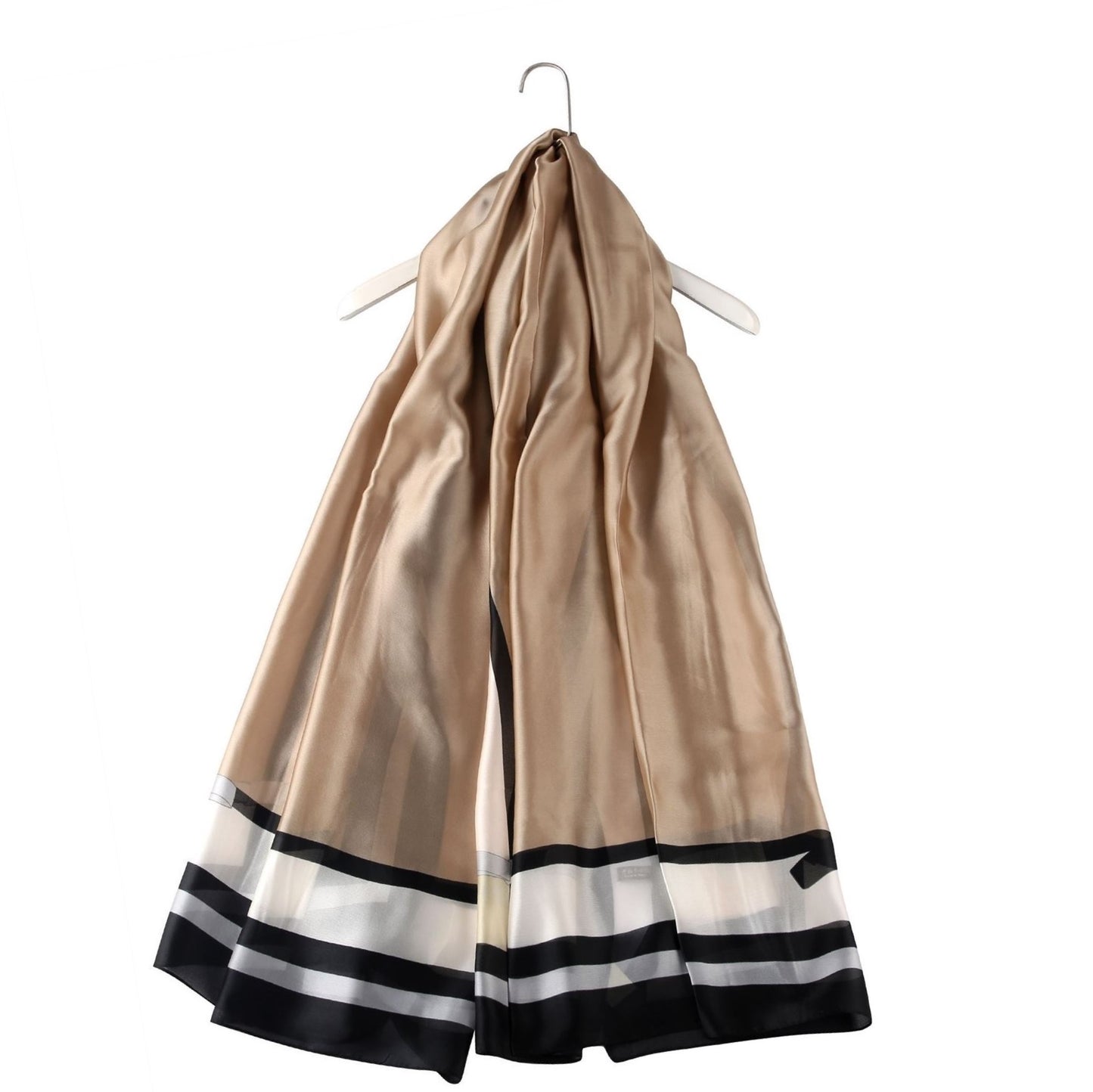 Šál-šatka zo 100% Pravého Hodvábu, 90 cm x 180 cm, Khaki