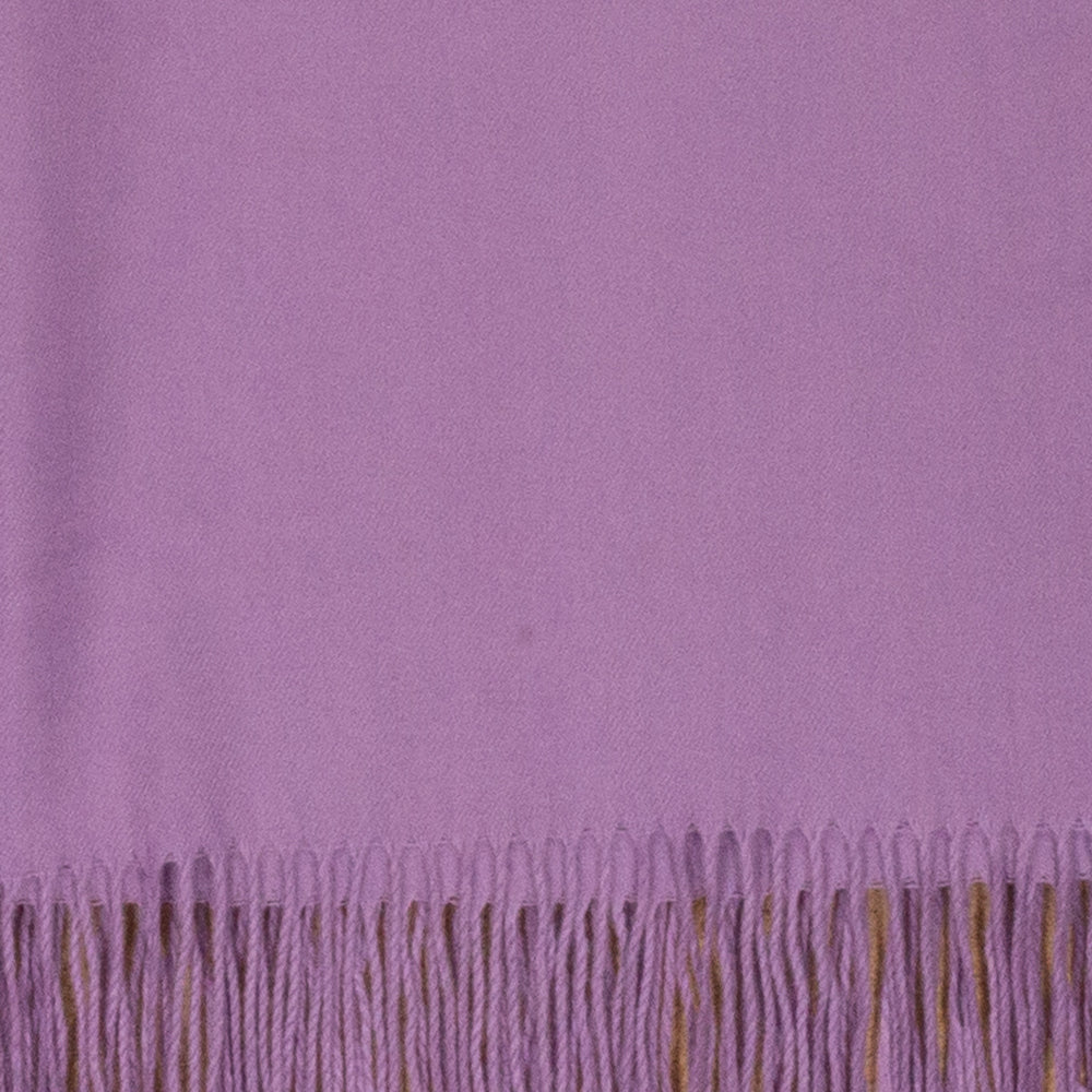 Šál zo 100% Pashmina Kašmíru, 70 cm x 170 cm, Super mäkký, Svetlo Fialový