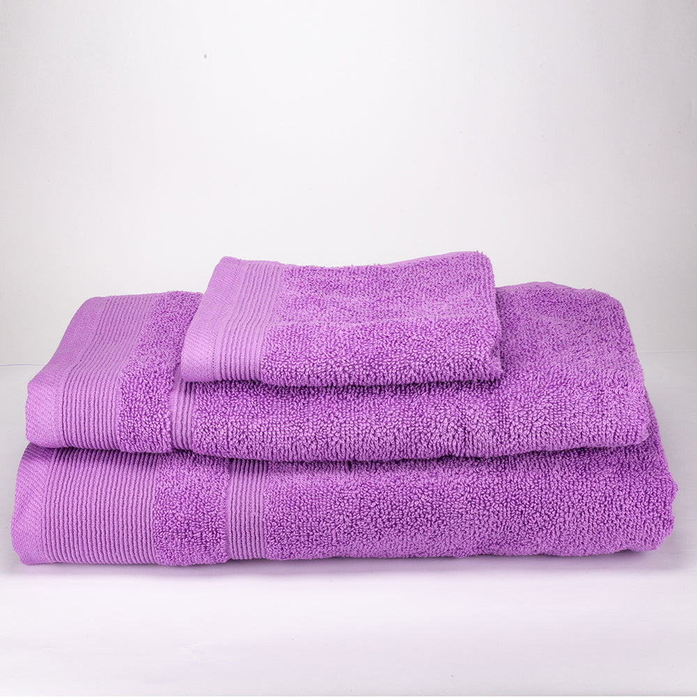 3+3+1 Darčeková Sada Nadrozmerných Uterákov zo 100% Mikrobavlny, 500 GSM, Ametystová