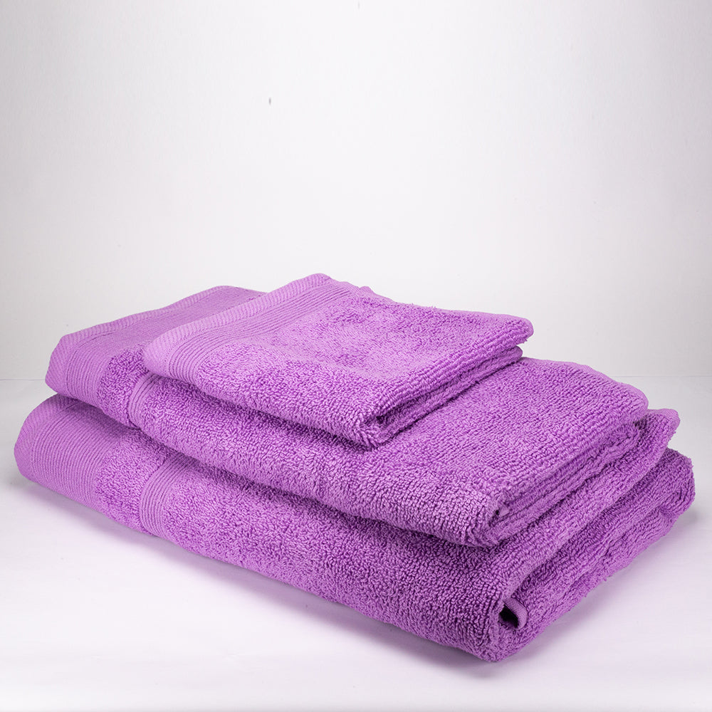 3+3+1 Darčeková Sada Nadrozmerných Uterákov zo 100% Mikrobavlny, 500 GSM, Ametystová