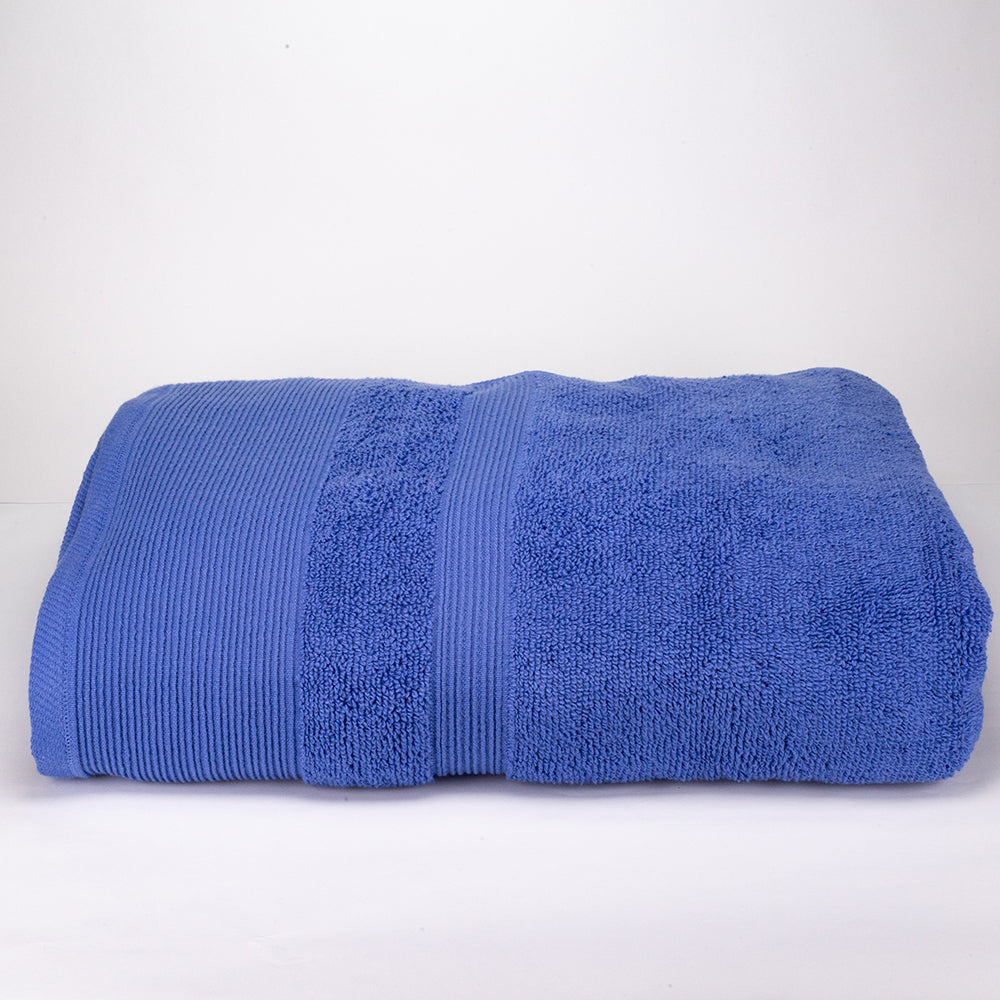 3+3+1 Darčeková Sada Nadrozmerných Uterákov zo 100% Mikrobavlny, 500 GSM, Oceánovo Modrá