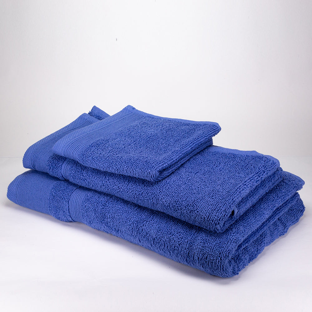3+3+1 Darčeková Sada Nadrozmerných Uterákov zo 100% Mikrobavlny, 500 GSM, Oceánovo Modrá