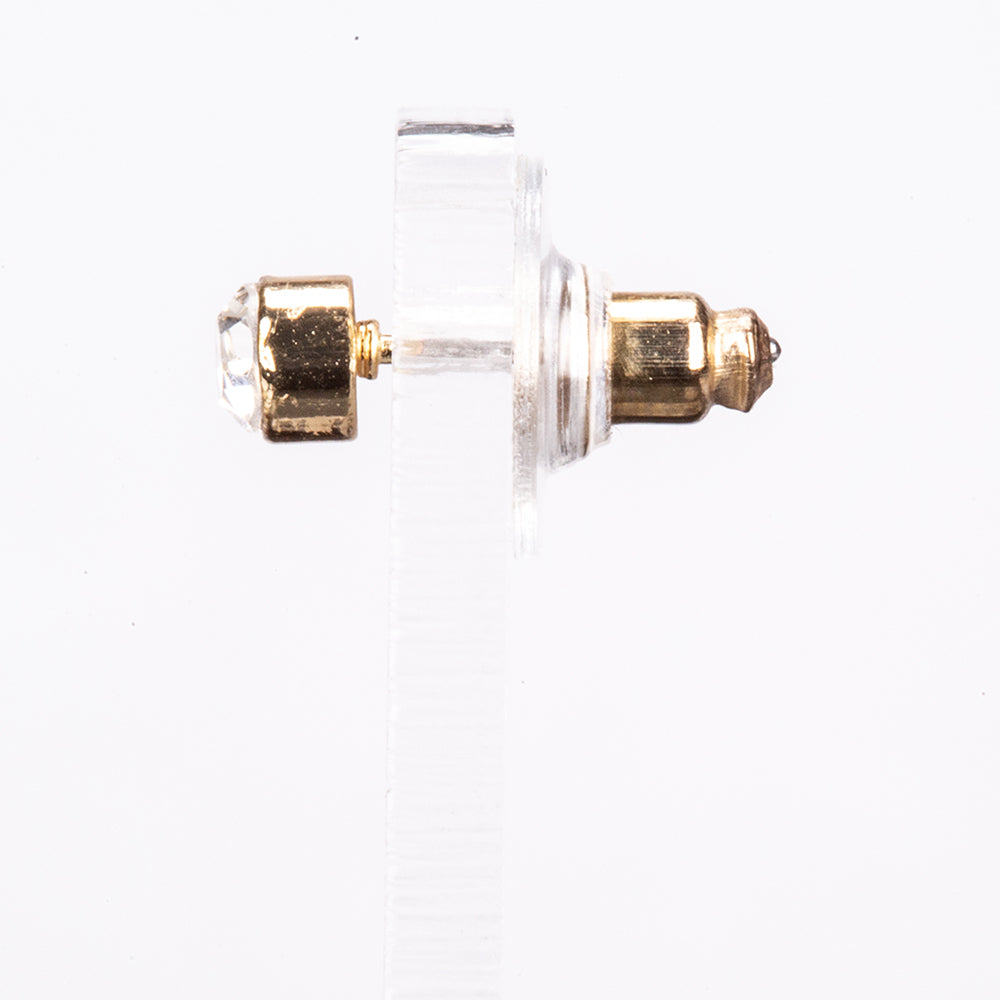 Pozlátené Zliatinové Sada s Červeným Emporia® Krištáľom a Bielym Emporia® Krištáľom ( Náušnice )