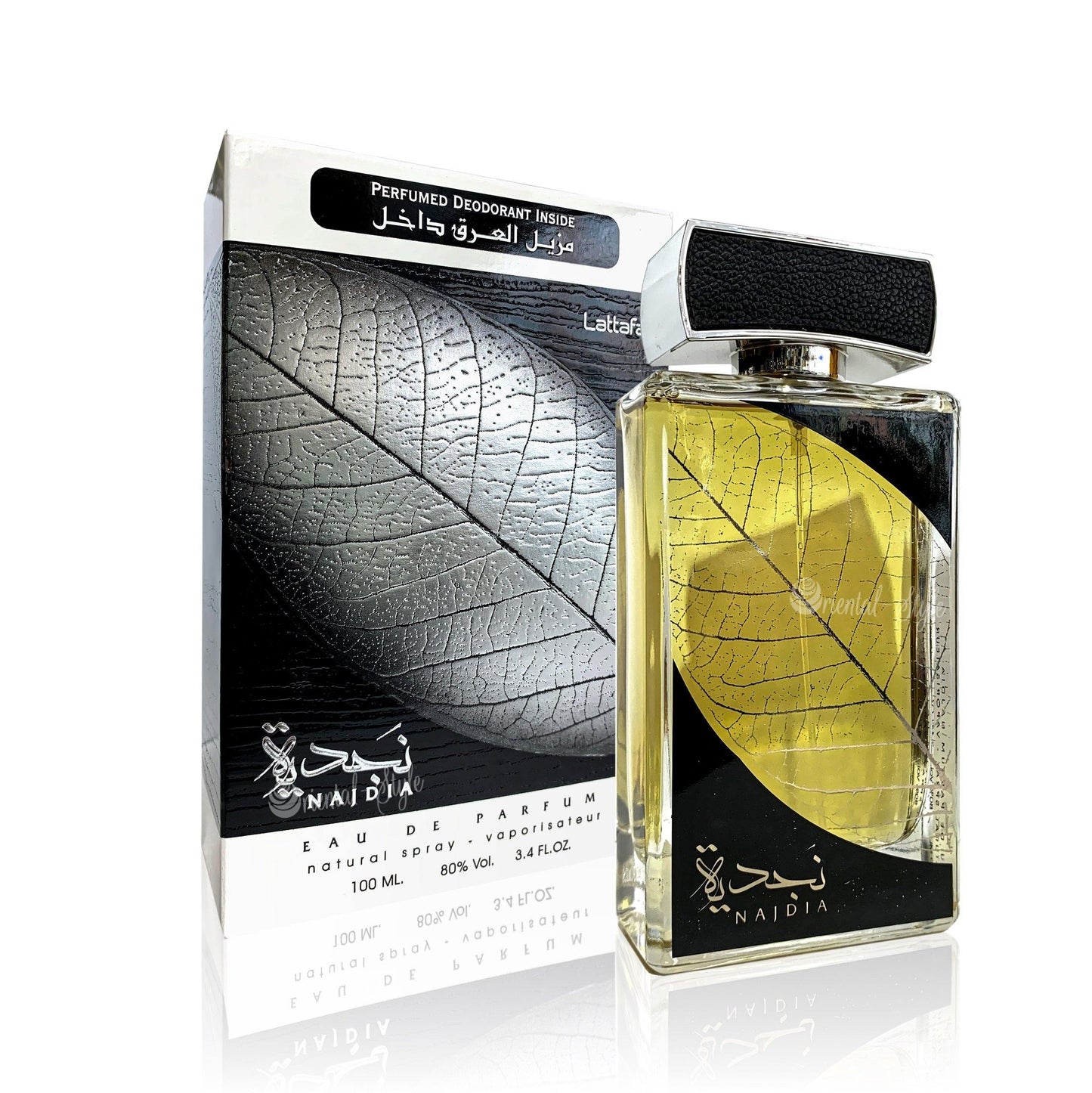 100 ml Eau de Perfume Najdia Silver Korenistá Tabaková a Santalová vôňa pre Mužov - KlenotTV.sk
