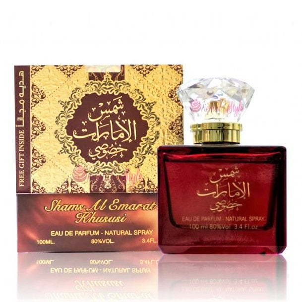 100 ml Eau de Perfume Shams Emarat Khususi Kvetinová Vanilková vôňa pre Ženy