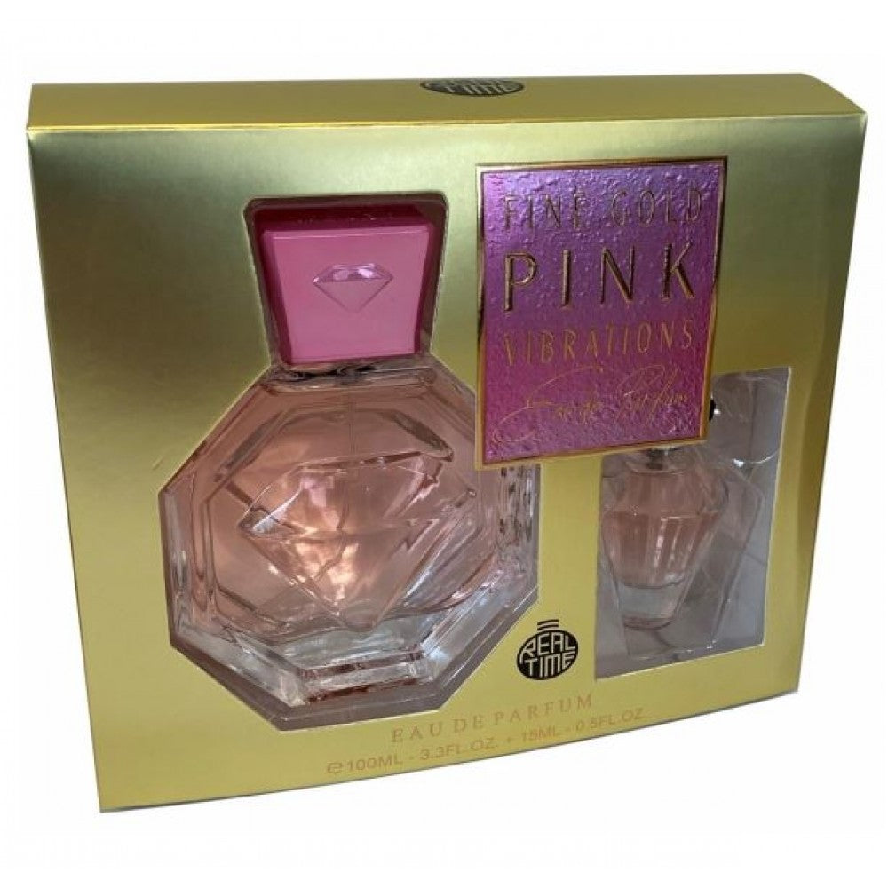 100 ml + 15 ml EDP FINE GOLD PINK VIBRATION Stredomorská vôňa pre ženy