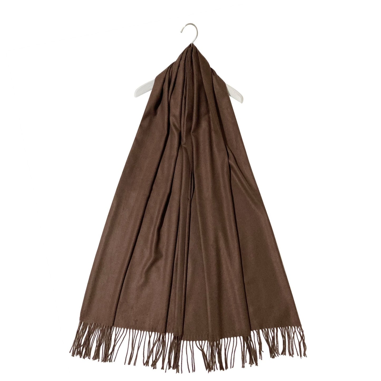 Šál-šatka zo 100% Pravého Pashmina Kašmíru, 70 cm x 170 cm, Mahagónová farba